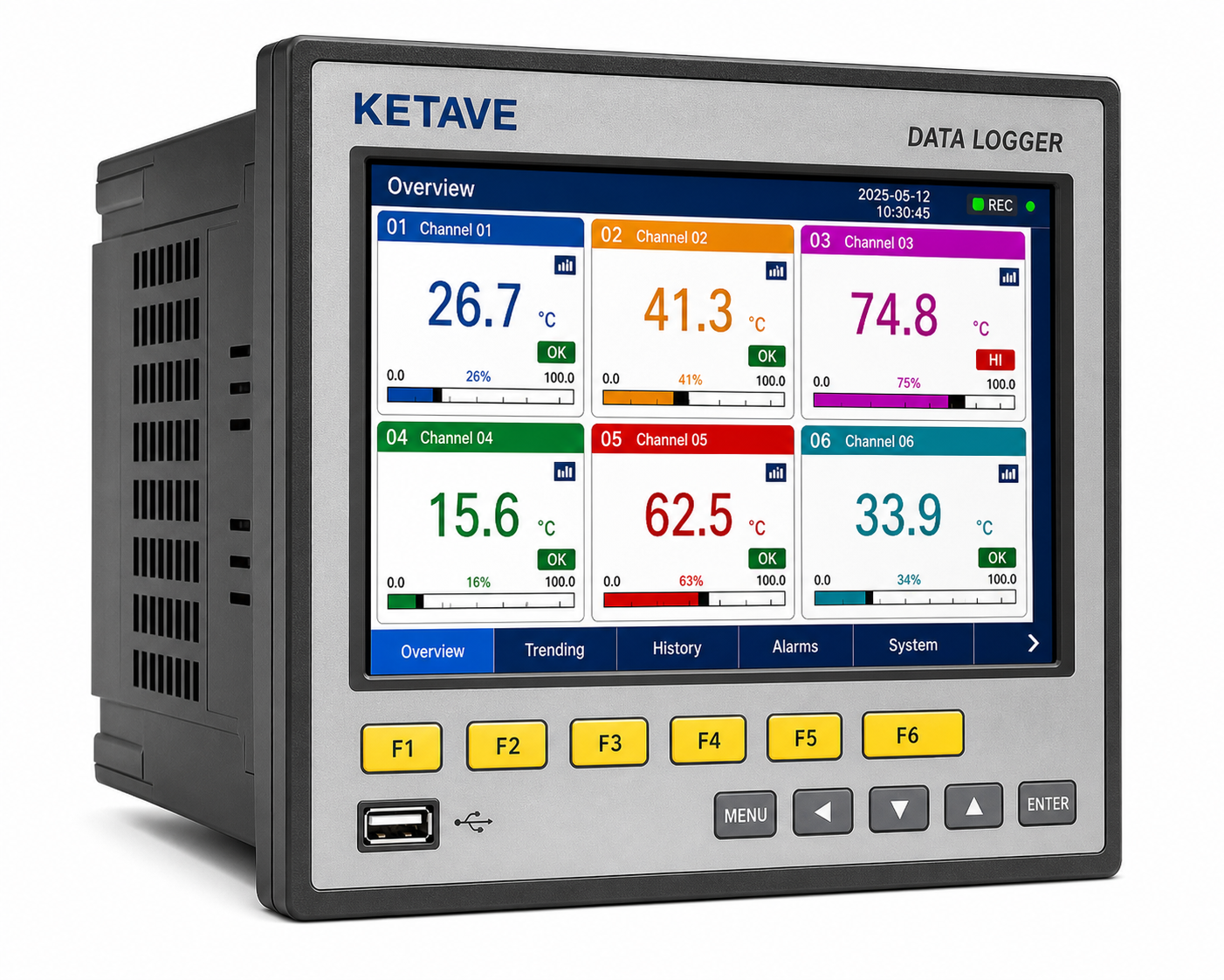Data Logger realistic testing instrument