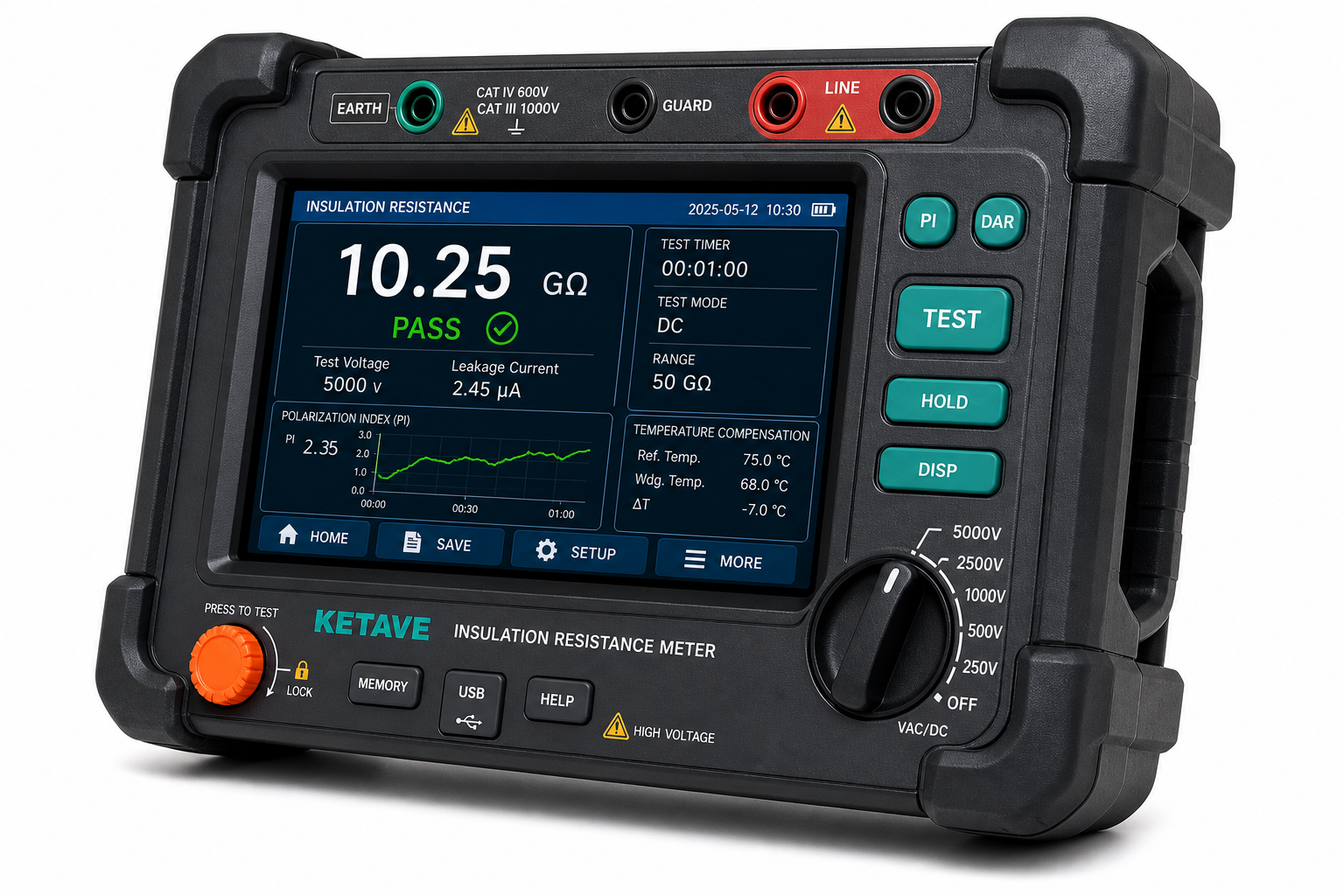 Insulation Resistance Meter realistic testing instrument