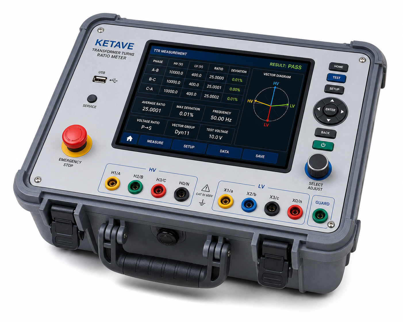Transformer Turns Ratio Meter realistic testing instrument