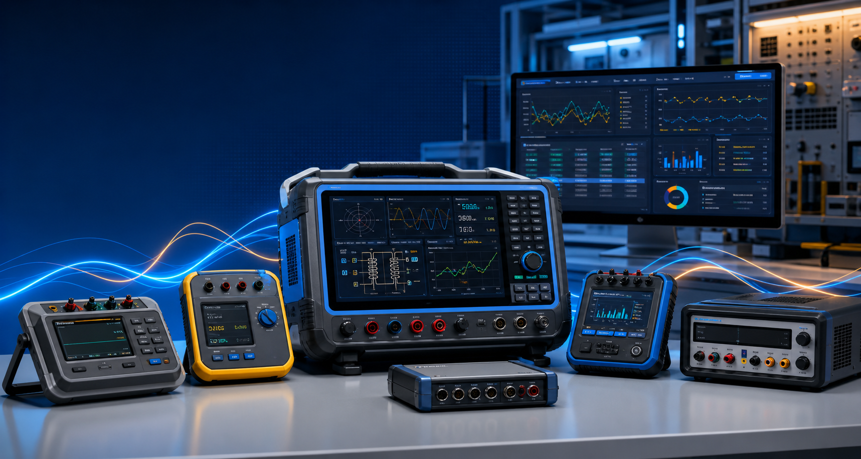 KETAVE Test realistic electrical testing instrument with 10 inch screen and computer analysis monitor